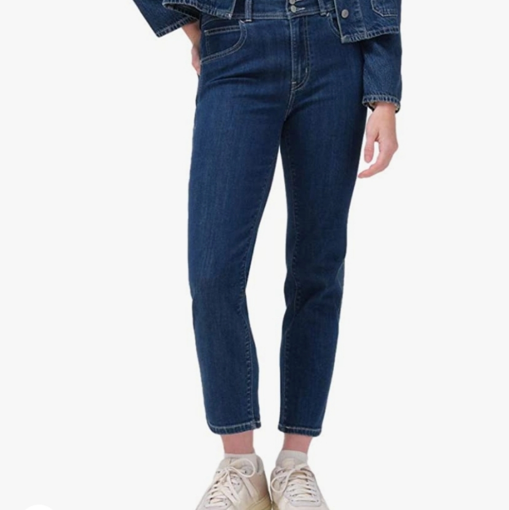Levi’s 724 Sculpt Hypersoft Highrise Straight Cropped Jeans Size 14